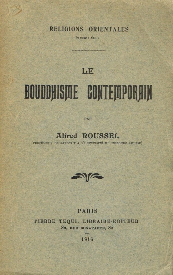 Le Bouddhisme contemporain