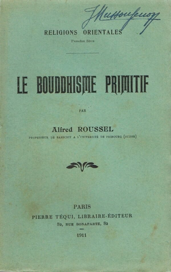 Le Bouddhisme primitif