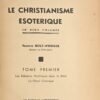 Le Christianisme ésotérique