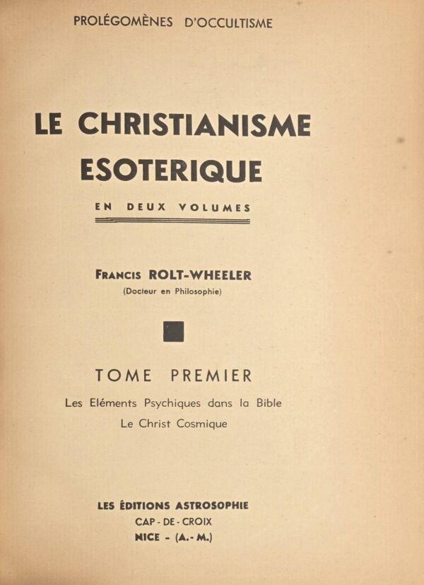 Le Christianisme ésotérique