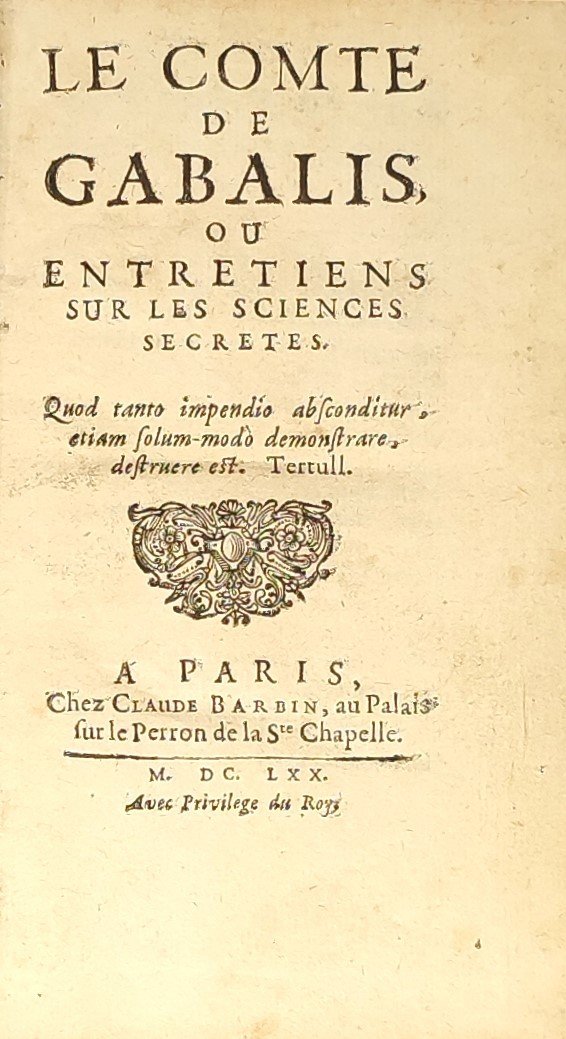 Le comte de Gabalis ou Entretiens sur les sciences secrètes