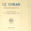 Le Coran ( traduction d'Edouard Montet, ex sur Hollande )