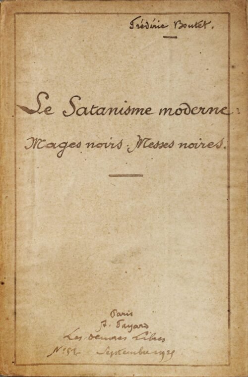 Le satanisme moderne. Mages noirs. Messes noires