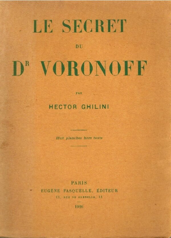 Le secret du Dr Voronoff
