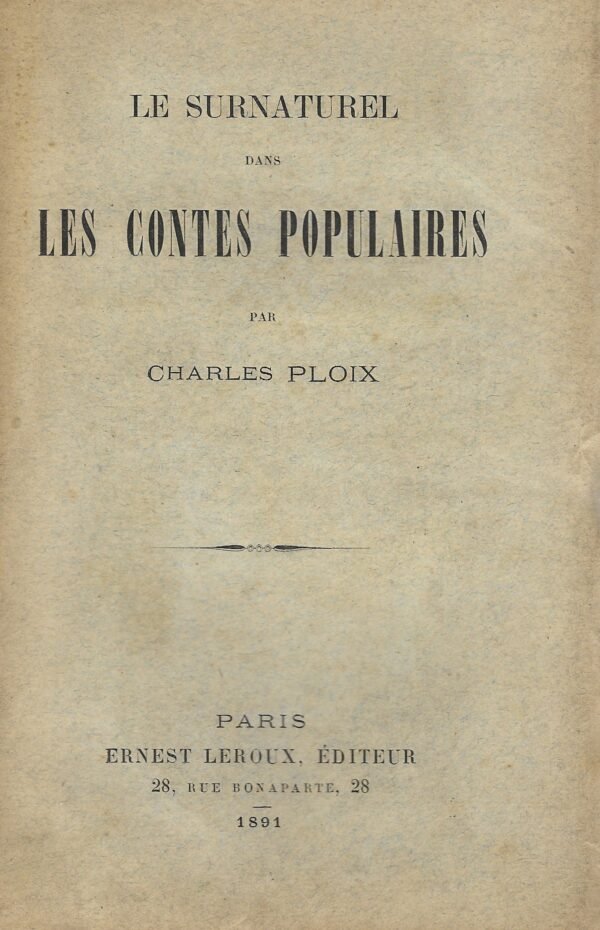 Le surnaturel dans les contes populaires