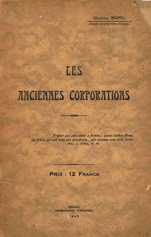 Les Anciennes Corporations