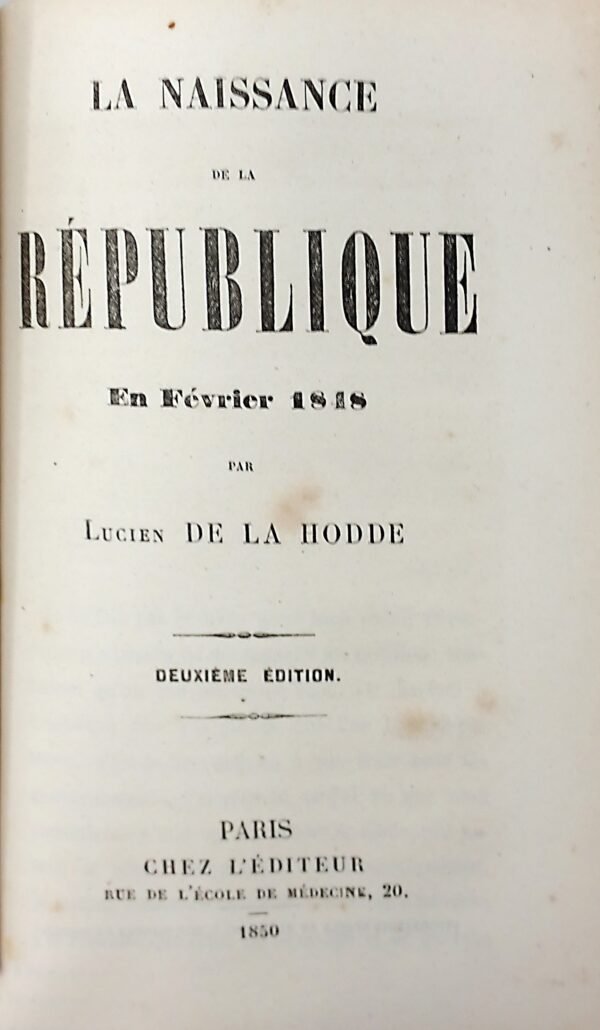 Les Conspirateurs. Les sociétés secrètes... Les Montagnards de 1848...