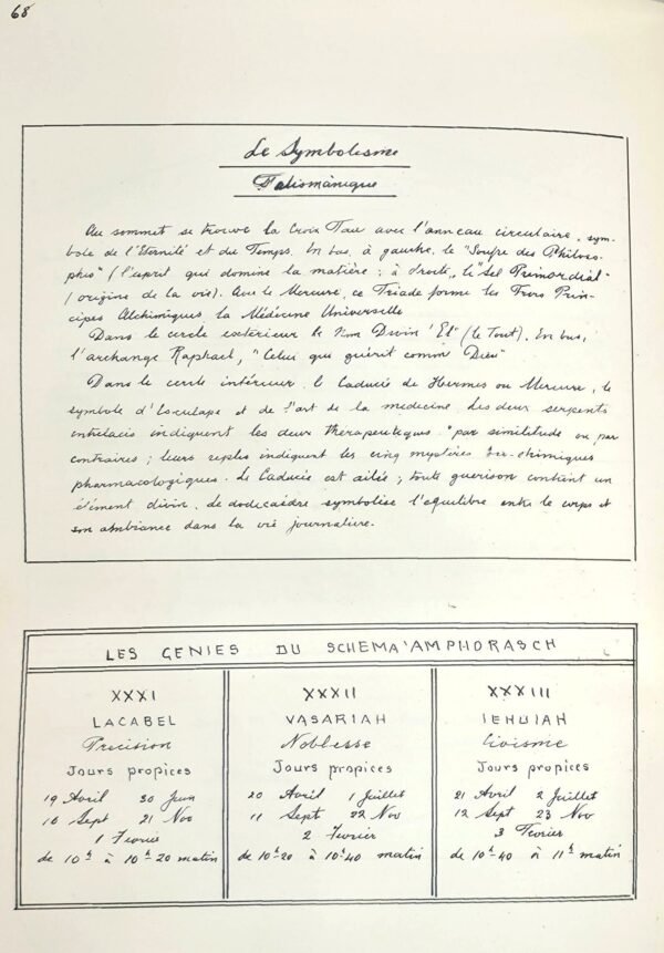 Manuscrit : Les Douze Talismans de GRAND POUVOIR