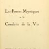 Les forces mystiques et la conduite de la vie
