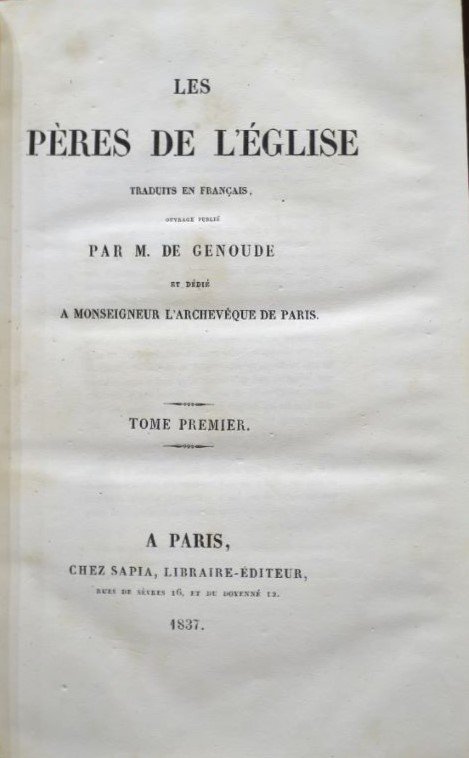 Les Pères de l'Eglise.