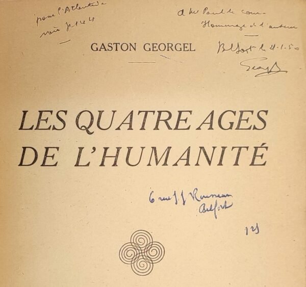 Les quatres âges de l'humanité.