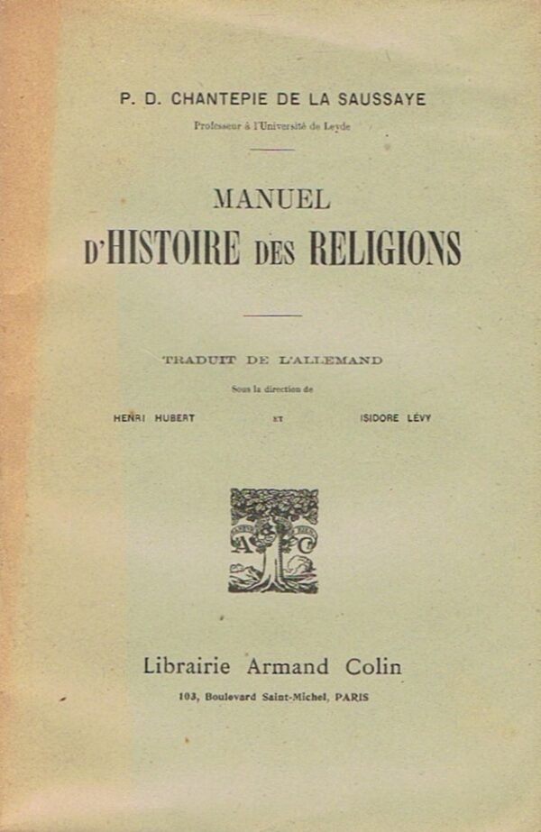 Manuel d’histoire des religions