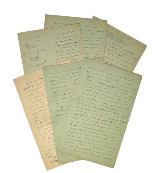 MANUSCRIT autographe signé : " La danse des tables " (août 1896)