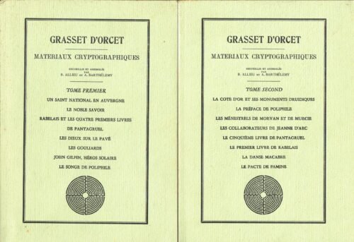 Matériaux cryptographiques. Recueillis et assemblés par Bernard Allieu et Alain Barthélemy