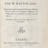 Mémoires historiques sur les templiers, relié avec Les Templiers. Tragédie par M. Raynouard