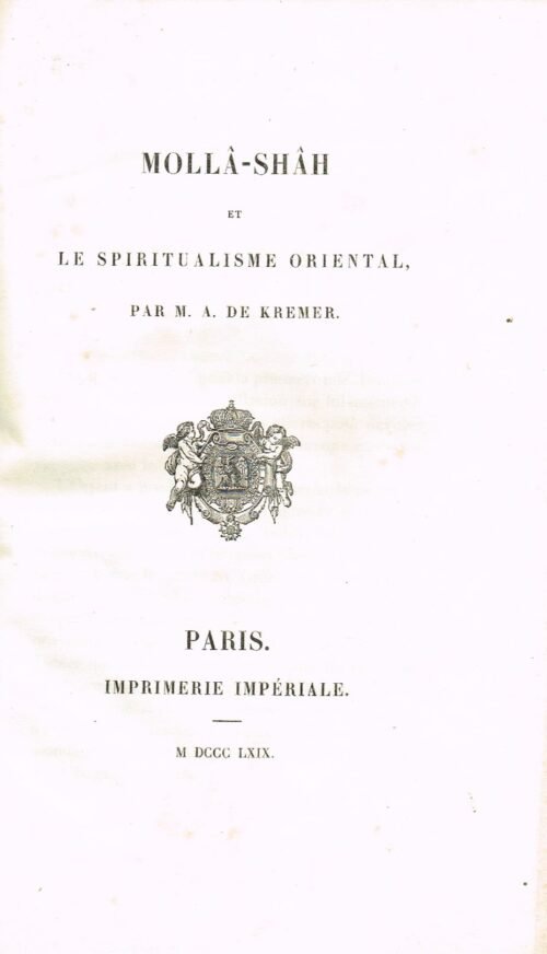 Mollâ-Shâh et le spiritualisme oriental