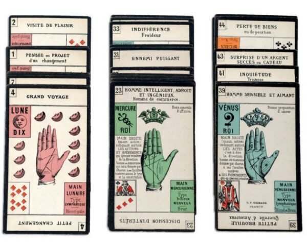 Jeu divinatoire de chiromancie dit « Jeu de la main »