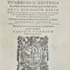 Numerorum Mysteria (Les Mystères des Nombres)