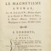 Observations sur le magnétisme animal