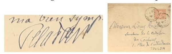 Oedipe et le Sphinx + 2 lettres autographes signées de Joséphin Péladan