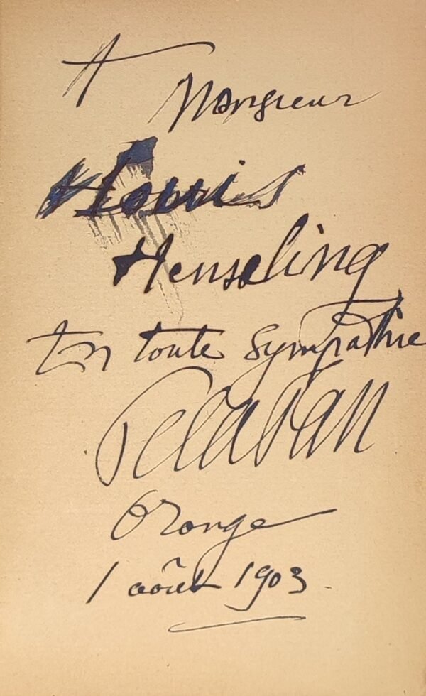 Oedipe et le Sphinx + 2 lettres autographes signées de Joséphin Péladan