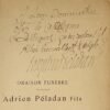 Oraison funèbre du docteur Adrien Péladan fils avec envoi autographe signé de Joséphin PELADAN