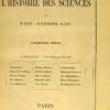 Paracelse, Bernard Palissy, Nicolas Houël, Van Helmont, … Etudes biographiques pour servir à l’histoire des Sciences