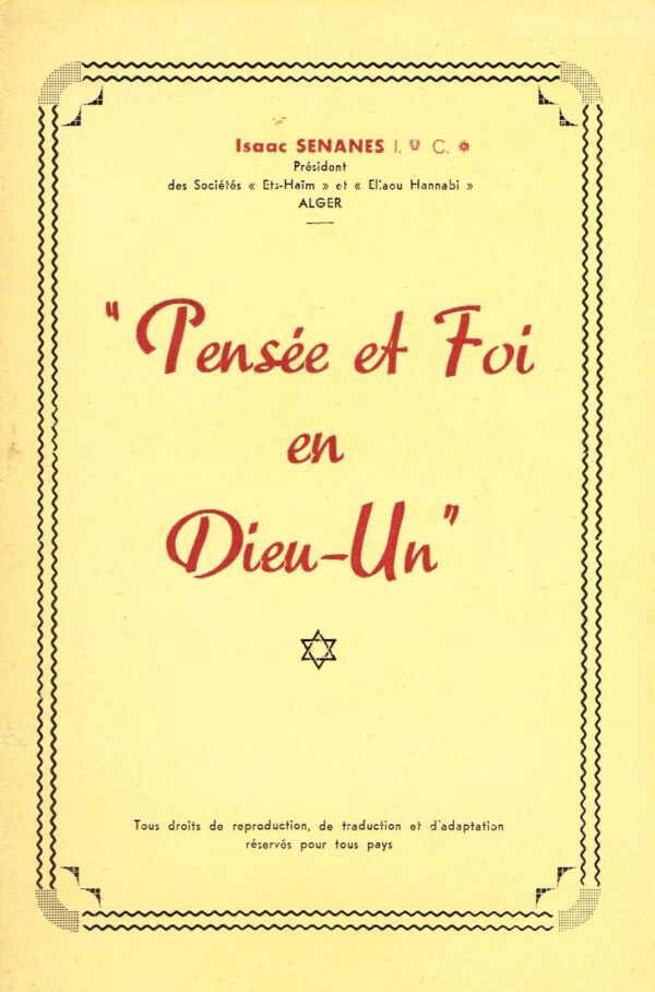 Pensée et Foi en Dieu-Un