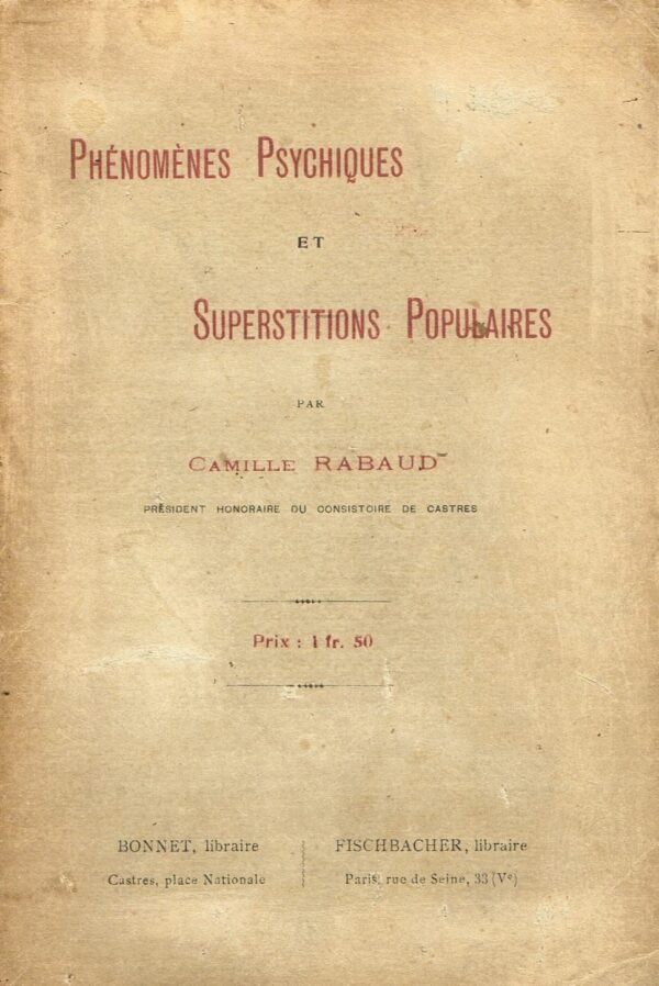 Phénomènes psychiques et superstitions populaires