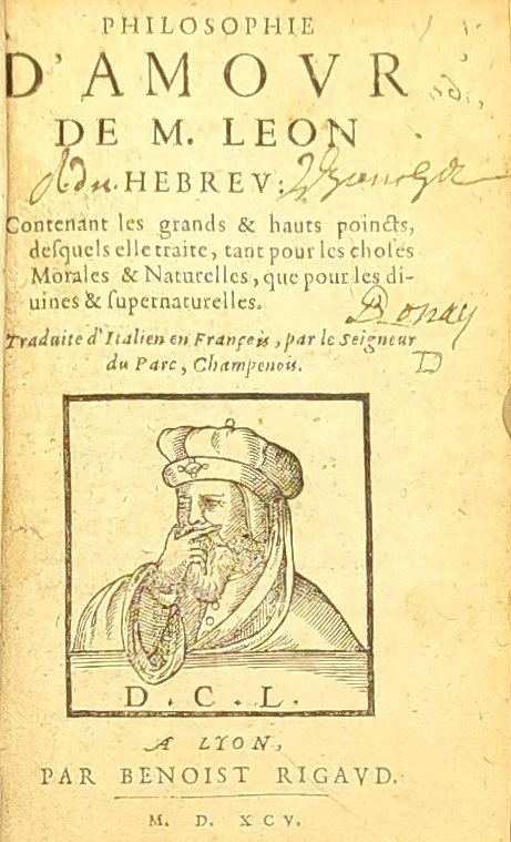Philosophie d'amour de M. Leon Hebreu 1595