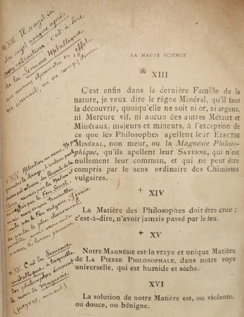 Précieux recueil de textes intitulé « Hermétisme »... Jean-Julien Champagne
