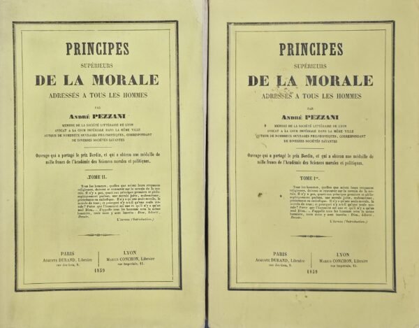 Principes supérieurs de la morale adressés à tous les hommes