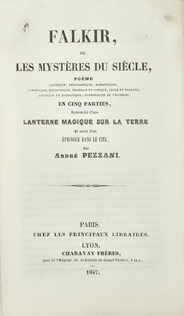 Falkir ou les Mystères du Siècle