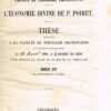 [Robert AMADOU] L’économie divine de P. Poiret. Thèse présentée à la faculté de théologie protestante