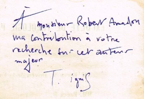 [Robert AMADOU] L’économie divine de P. Poiret. Thèse présentée à la faculté de théologie protestante