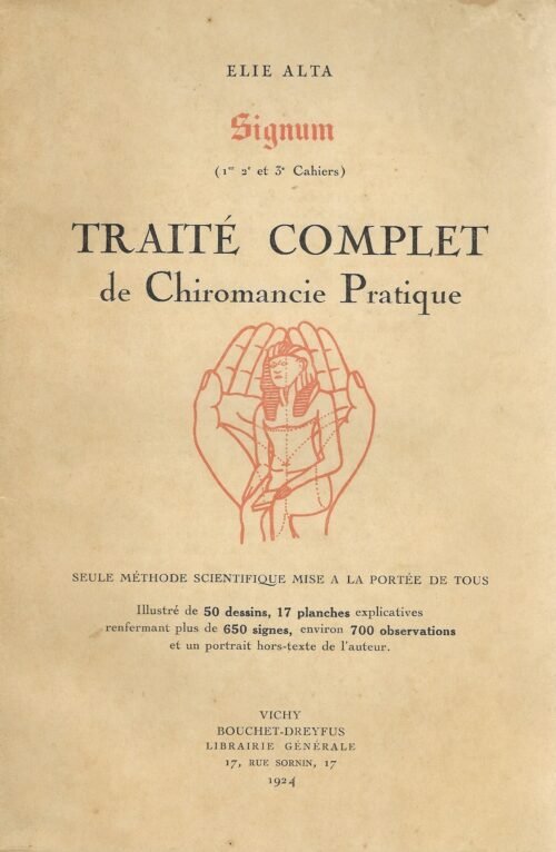 SIGNUM, 1er, 2ème et 3ème Cahiers. Traité complet de Chiromancie pratique