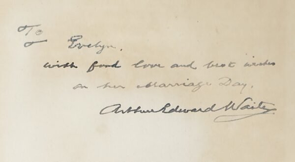 The Collected Poems of Arthur Edward Waite. In two volumes, with a portrait - Envoi autographe signé