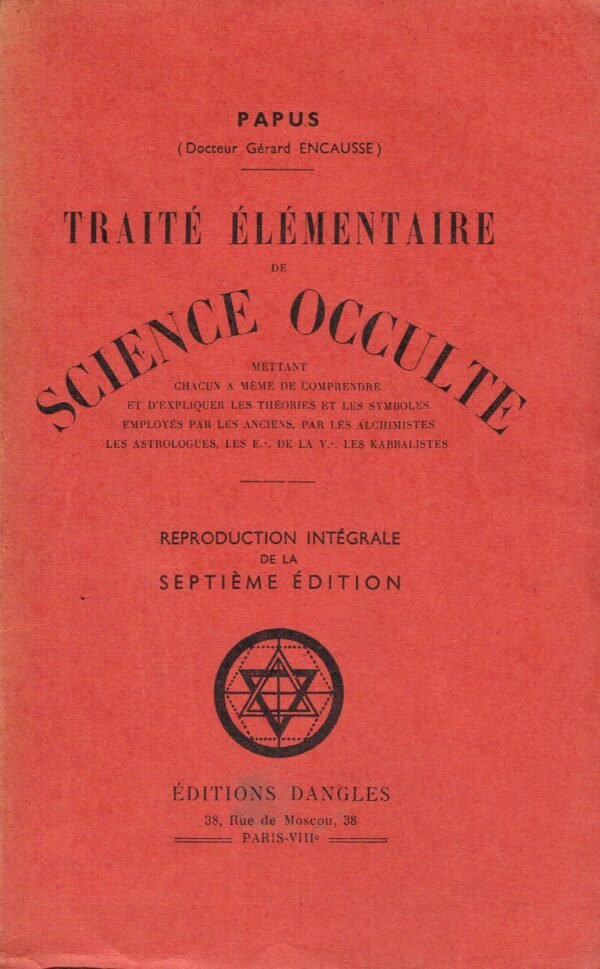 Traité élémentaire de Sciences Occultes