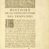 Traittez concernant l’histoire de France : savoir la condamnation des Templiers