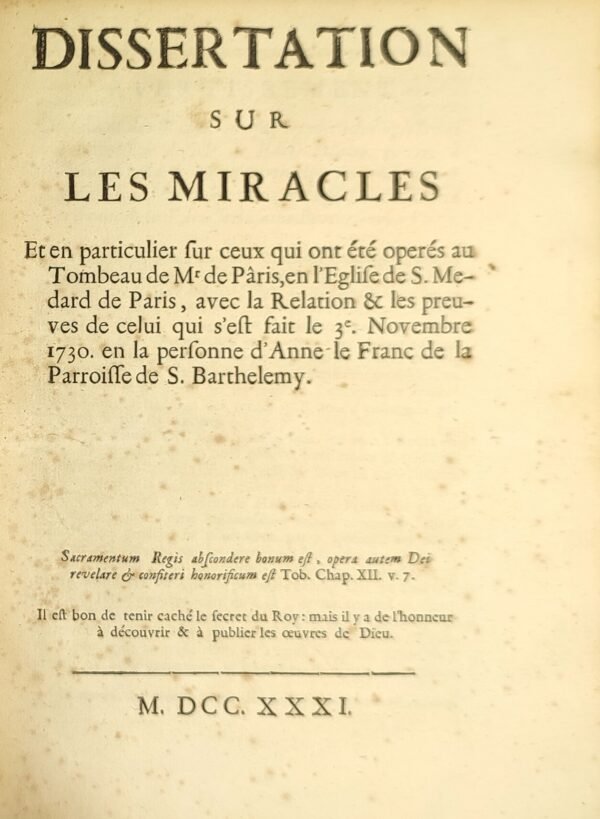Recueil de 20 textes autour des miracles