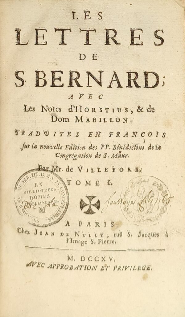 Les lettres de Saint Bernard