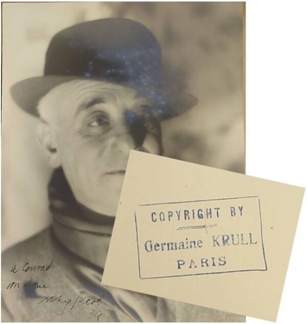 UN PORTRAIT PHOTOGRAPHIQUE INÉDIT DE MAX JACOB PAR GERMAINE KRULL