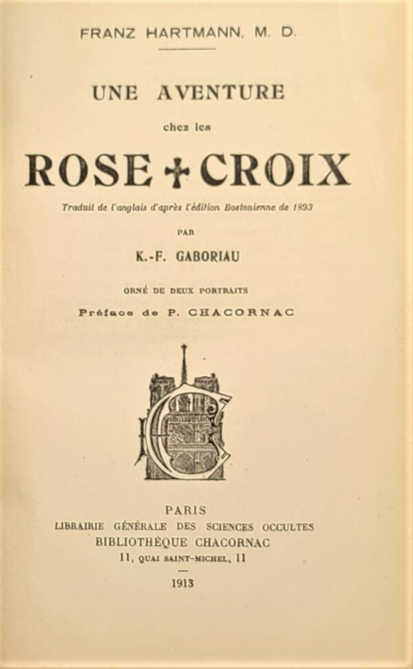 Une aventure chez les Rose+Croix