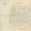 Une lettre autographe signée