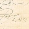 Une lettre autographe signée