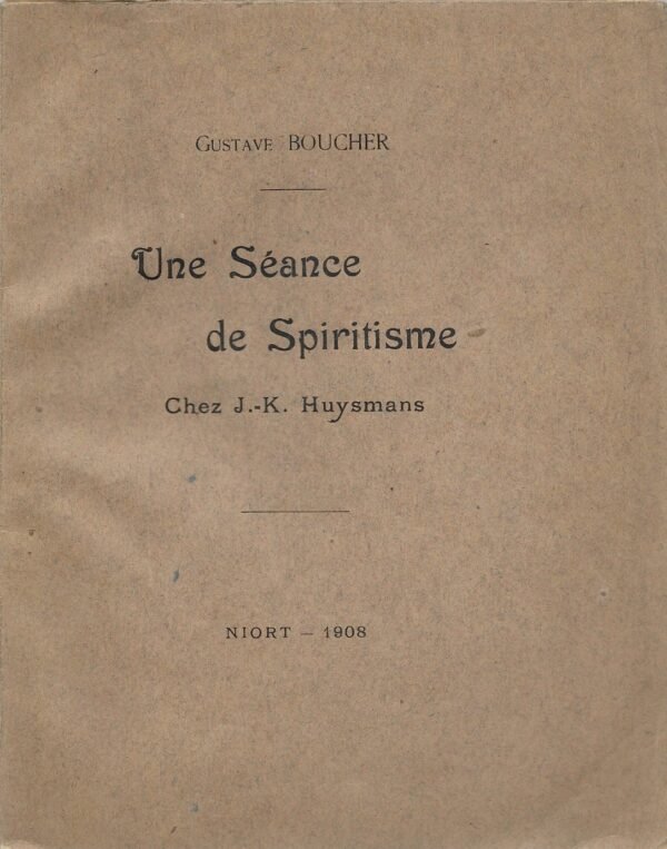 Une séance de spiritisme chez Huysmans