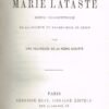 Vie De Marie Lataste..., relié avec Biographie de Louise Lateau, la stigmatisée de Bois-d'Haine