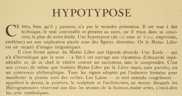 Le livre d'Images sans Paroles (MUTUS LIBER)