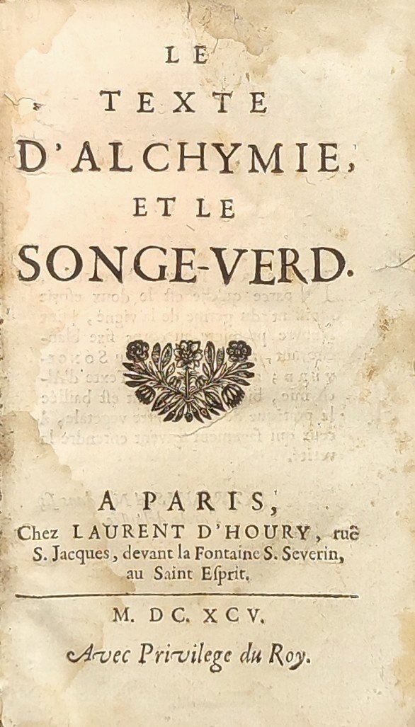 Le Texte d'Alchymie, et le Songe-Verd