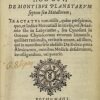 Viatorium, hoc est, de Montibus Planetarum, septem seu Metallorum...